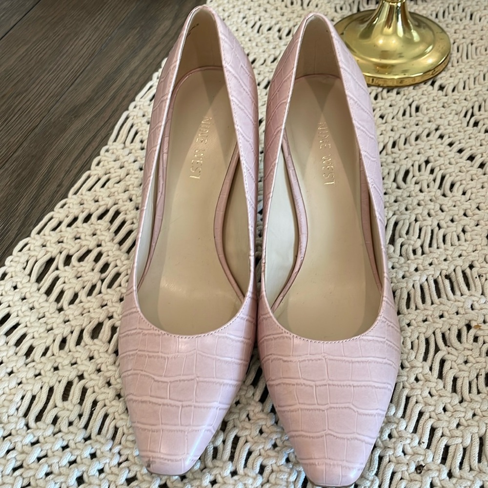 Nine West Pink Heels Sz 9.5